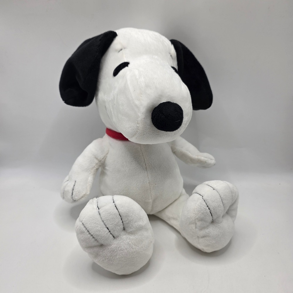 Snoopy Plush Peanuts Beagle Red Collar Stuffed Animal Toy 2013 Dog